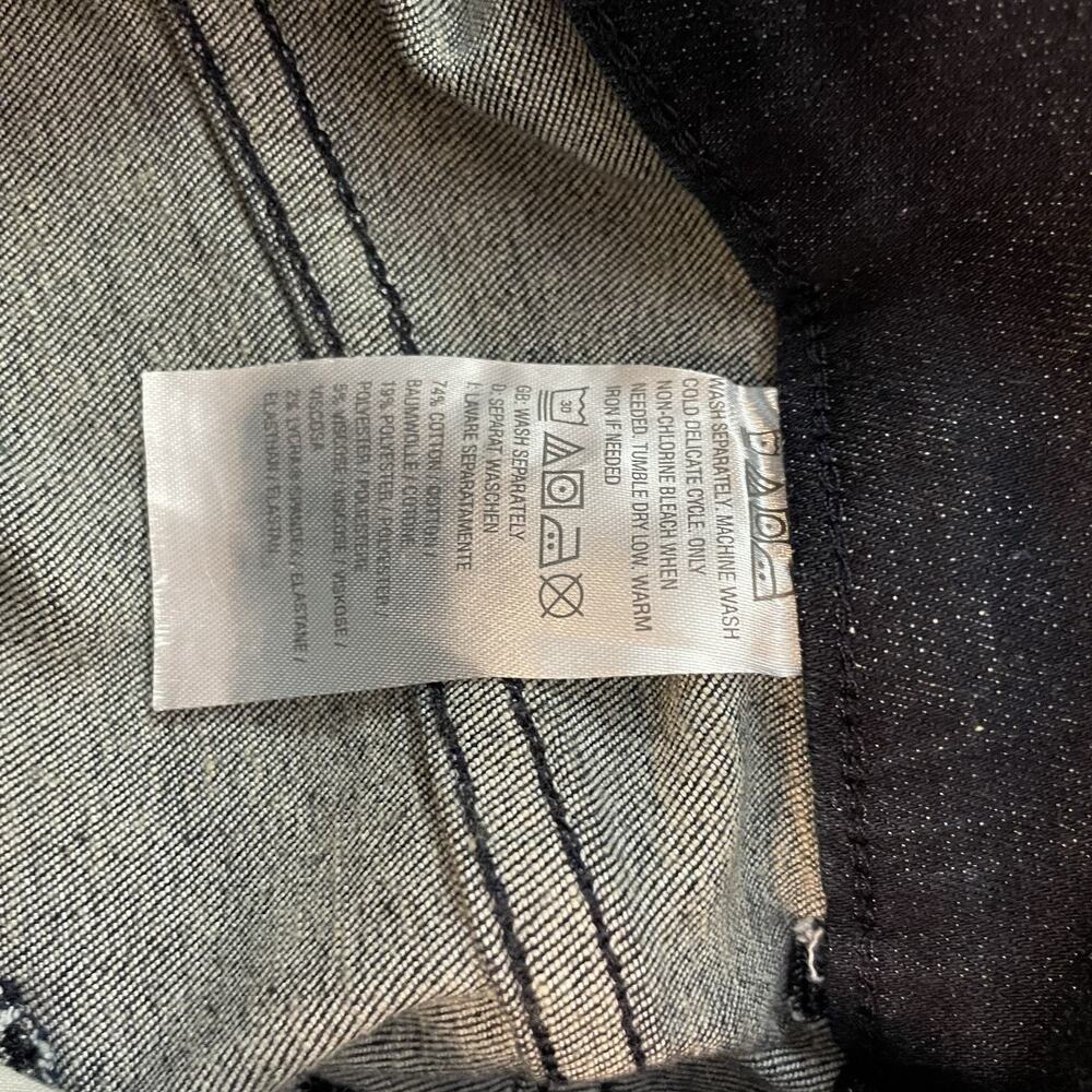 NWT D & Co Womens Stretch Jean Sz 18W Blue Dark Wash Pull On Skinny Leg Mid Rise - Picture 7 of 11